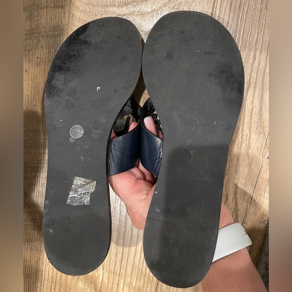 Tory Burch Black Leather Sandals - Picture 7 of 14